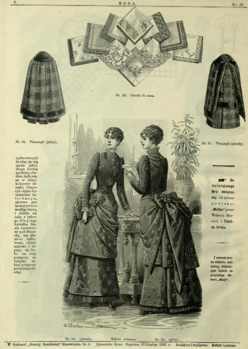 Moda pismo illustrowane dla kobiet. R. 2, 1883, nr 23 E-BUW