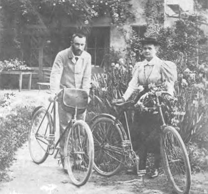 Maria z mężem na rowerach