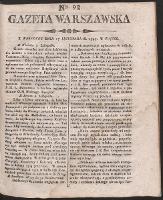 Gazeta Warszawska. R. 1797 Nr 92