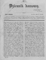 Dziennik Domowy. 1844. T. 5. Nr 1