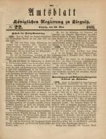 Amts-Blatt der Königlichen Regierung zu Liegnitz, 1869, Jg. 59, No. 22
