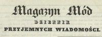 Magazyn Mód : dziennik przyjemnych wiadomości. R. 7, 1841, no 43