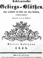 Schlesische Gebirgs-Blüthen. Eine Zeitschrift für Leser aus allen Ständen 1838-11-29 Jg. 4 Nr 48