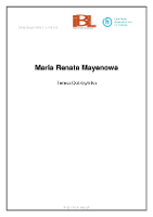 Maria Renata Mayenowa - Dobrzyńska, Teresa