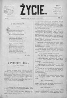 Życie : [tygodnik literacko-naukowy, poświęcony przeważnie sprawom literatury pięknej]. 1889. R. III, nr 6