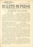 Bulletin de Presse, 1920, No. 179