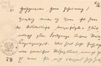 List do Siegfrieda Brie - Brie 79 - Freudenthal, Berthold (1872-1929)