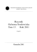 Rocznik Ochrona Środowiska. T. 13, cz.1 - Piecuch, Tadeusz Red.