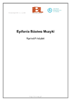 Epifania Bóstwa Muzyki - Przybylski, Ryszard