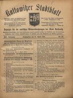 Kattowitzer Stadtblatt, 1919, Jg. 12, nr 29