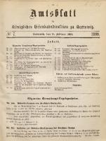 Amtsblatt der Königlichen Eisenbahndirektion zu Kattowitz, 1899, nr 7