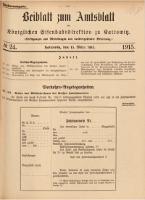 Beiblatt zum Amtsblatt der Königlischen Eisenbahndirektion zu Kattowitz, 1915, nr 24