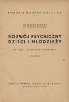 Rozwój psychiczny dzieci i młodzieży - Szuman, Stefan (1889-1972)