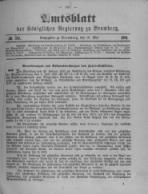 Amtsblatt der Königlichen Preussischen Regierung zu Bromberg. 1901.05.16 No.20