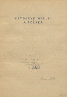 Fryderyk Wielki a Polska - Konopczyński, Władysław
