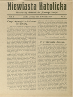 Niewiasta Katolicka, 1931, Nry 1-2, 6, 11-12