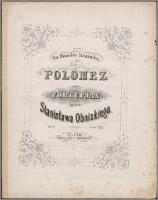 Polonez na fortepian: Op. 13 - Obniski, Stanisław