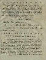 Dziennik Urzędowy Województwa Lubelskiego, 1822. Dodatek do Dziennika Wojewódzkiego nr 31