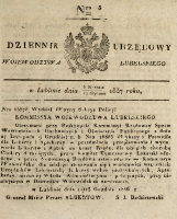 Dziennik Urzędowy Województwa Lubelskiego, 1837, nr 3