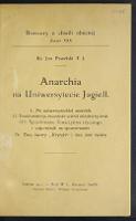 Anarchia na Uniwersytecie Jagiell. - Pawelski, Jan (1868-1944)