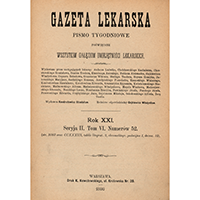 Gazeta Lekarska. 1889, R. 24, T. 9, nr 42