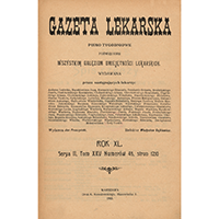 Gazeta Lekarska. 1905, R. 40, T. 25, nr 32