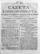Gazeta Korrespondenta Warszawskiego i Zagranicznego 1824, Nr 97