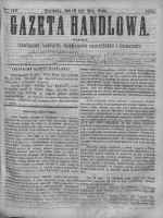 Gazeta Handlowa. Pismo poświęcone handlowi, przemysłowi fabrycznemu i rolniczemu, 1868, Nr 160