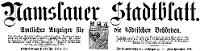 Namslauer Stadtblatt. Zeitschrift für Tagesgeschichte und Unterhaltung 1913-08-05 Jg. 42 Nr 060