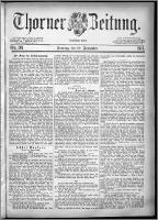 Thorner Zeitung 1881, Nro. 218 + Beilage
