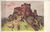 Czorsztyn. Ruiny zamku z widokiem na Niedzicę - Trzebiński, Marian (1871-1942)