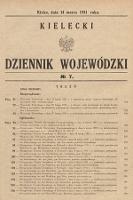 Kielecki Dziennik Wojewódzki. 1931, nr 7
