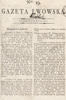 Gazeta Lwowska. 1812, nr 19