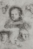 Studia sześciu głów - Rembrandt Harmenszoon van Rijn (1606-1669)