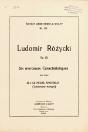 Six morceaux caractéristiques : pour piano : op. 58. No 1, Le Nègre amoureux = (Zakochany murzyn) - Różycki, Ludomir (1883-1953)