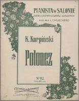 Polonez : "Gdy człek w taniec polski stanie" - Kurpiński, Karol Kazimierz (1785-1857)