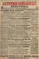 Ostatnie Wiadomości Krakowskie. 1933, nr 4