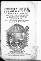 Constytucye Seymu Walnego ordynaryinego sześćniedzielnego w Grodnie roku Pańskiego 1726 dnia 28 IX złożonego