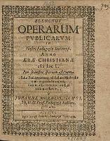 Elenchus Operarum Publicarum In Illustri Paedagogio Stetinensi, Anno [...] 1650. Per semestre spatium aestivum, [...] / a M. Johanne Micraelio, [...]. - Gimnazjum (Szczecin)
