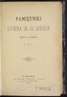 Pamiętniki Ludwika hr. de Laveaux - Delaveaux, Ludwik (1785-1870)