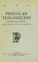 Przegląd Teologiczny : kwartalnik naukowy, R. 9, z. 2 (1928)