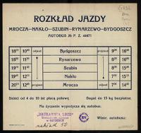 Rozkład jazdy Mrocza - Nakło - Szubin - Rynarzewo - Bydgoszcz : autobus No P.Z. 44471.