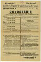 Ogłoszenie o powołaniu szeregowych rezerwy na ćwiczenia wojskowe w 1933 r. : Toruń, 13 kwietnia 1933 r. - Pasławski, Stefan (1885-1956)