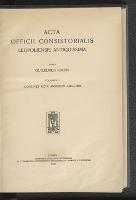 Acta officii consistorialis leopoliensis antiquissima. Vol. 2, Continet acta annorum 1490-1498