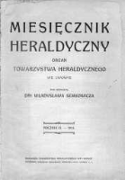 Miesięcznik Heraldyczny. 1913. Nr 1-2