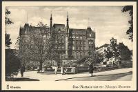 Stettin, Das Rathaus und der Manzel-Brunnen