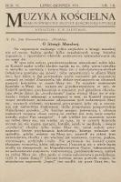 Muzyka Kościelna : miesięcznik poświęcony muzyce kościelnej i liturgji. 1931, nr 7-8