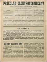 Przegląd Elektrotechniczny 1923 nr 9