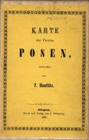 Karte der Provinz Posen [Dokument kartograficzny] - Handtke, Friedrich