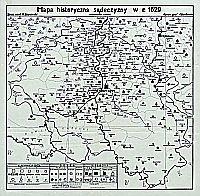 Mapa historyczna Sądeczyzny w r. 1629 : na kanwie map 1:100000] - Barbacki, A.
